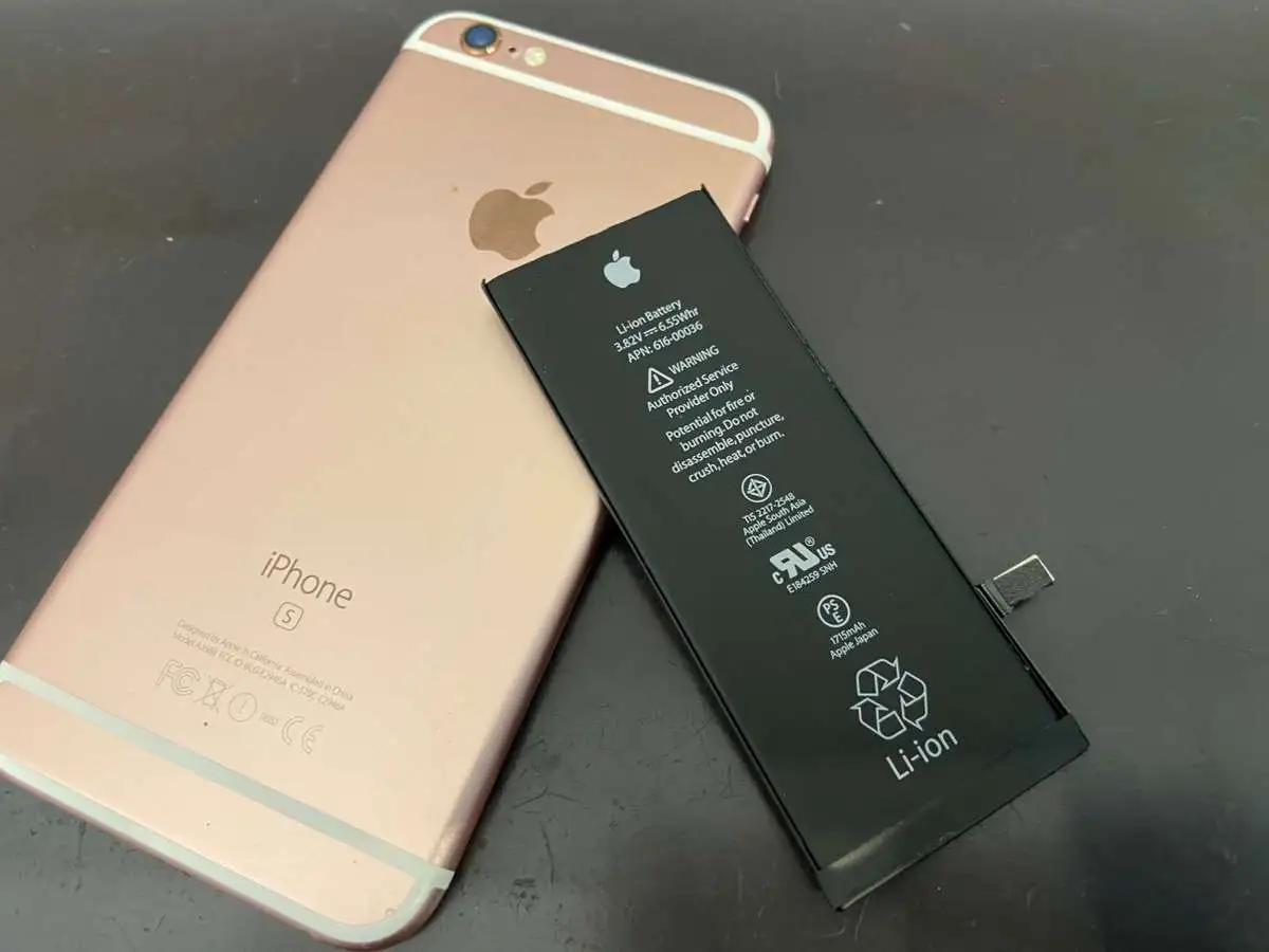 iPhone6Sバッテリー交換